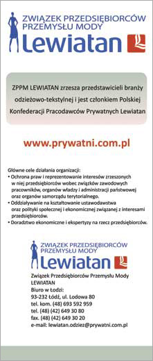 rollup Lewiatan Związek Przedsiębiorców Przemysłu Mody