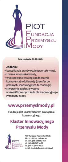 rollup PIOT Fundacja Przemysłu i Mody